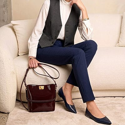 حقيبة برغندا